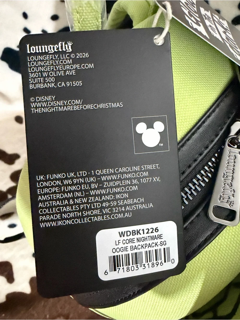 Lime Green Cartoon Face Women’s Backpack